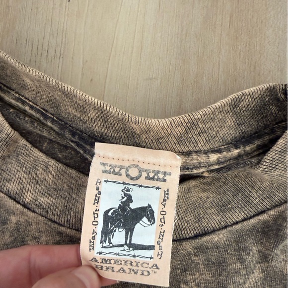 Vintage Way Out West 90's oversized tee with Bison Made in the USA - Picture 5 of 8